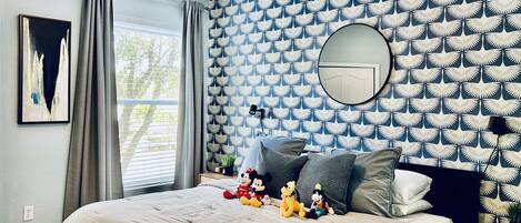 1 bedroom, iron/ironing board, travel crib, free WiFi