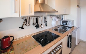 Réfrigérateur, micro-ondes, plaque de cuisson, lave-vaisselle