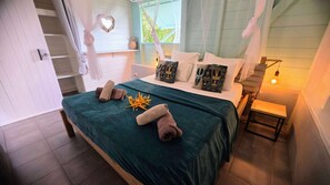 2 bedrooms, iron/ironing board, travel cot, WiFi