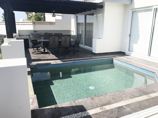 A heated pool