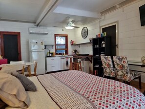 Desk, iron/ironing board, free WiFi, bed sheets