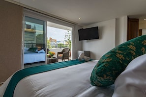 Superior Suite | Premium bedding, down duvets, memory-foam beds, minibar - Hotel Boutique Marboré (Santa Marta)