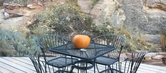 Vineyard views from our cozy Montezuma Cabin