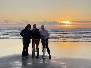 En la playa 