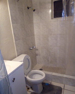 Dusche, Handtücher, Toilettenpapier