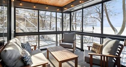 MilleLacs Lakeside Getaway-SAUNA-HOT Tub-Cozy Fire