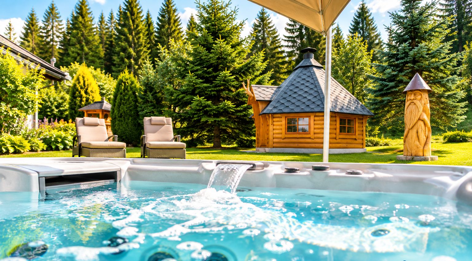 Bain à remous extérieur