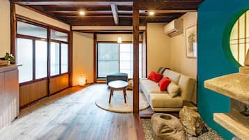 Room for 8 Guests, 3 Bedrooms, Townhouse, Tsuki | Living area | 24-inch LCD TV with digital channels, TV