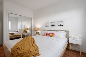 Apartamento | 2 quartos, roupas de cama premium, individualmente decorados