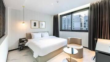 Standard Double Room, City View | Premium bedding, memory-foam beds, in-room safe, individually decorated