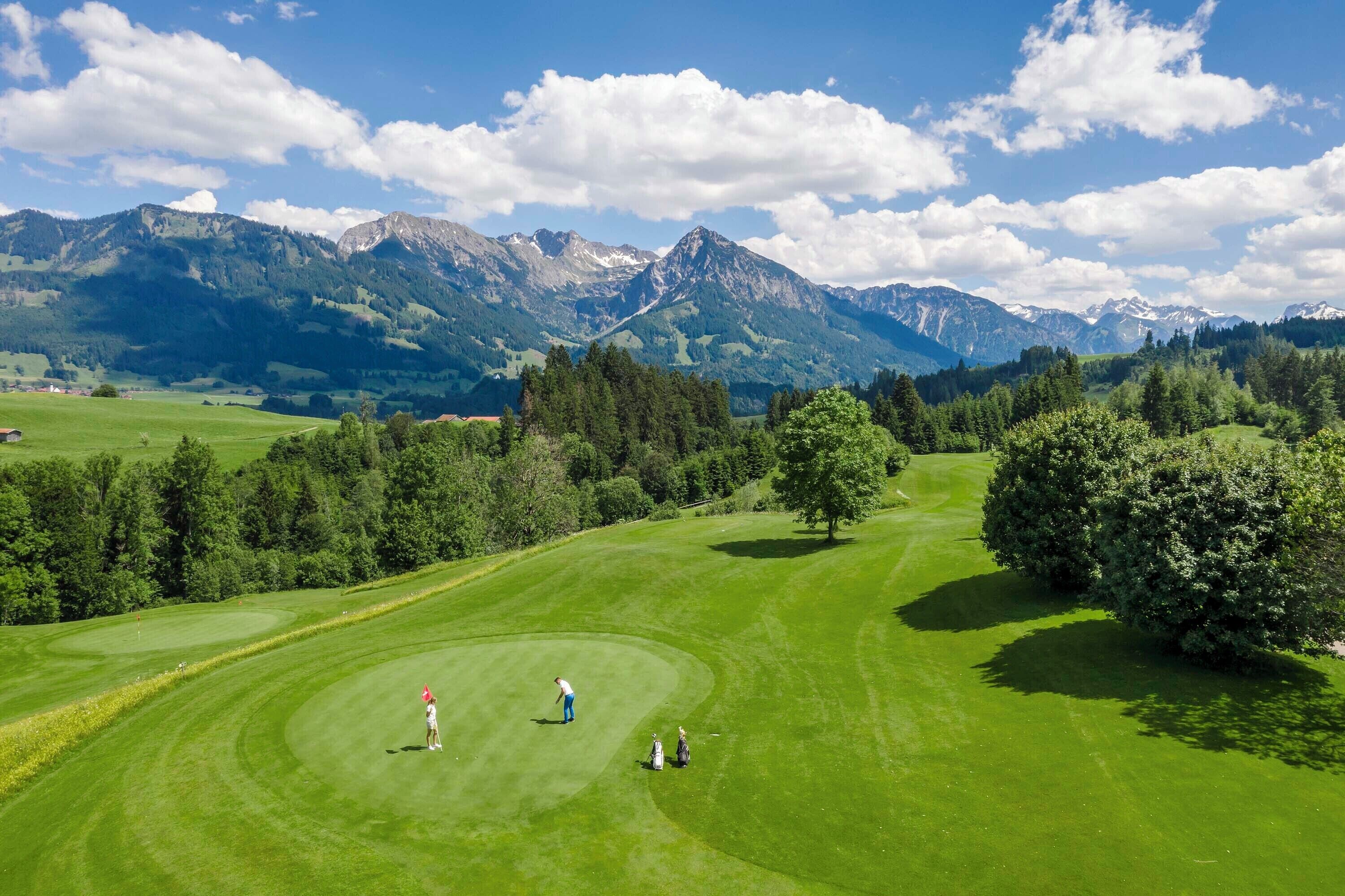 Blick auf den Golfplatz
