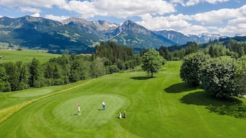 Blick auf den Golfplatz