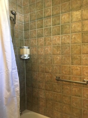 Ensemble douche/baignoire, sĂšche-cheveux, serviettes fournies, shampoing