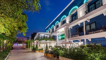 Front of property – evening/night
