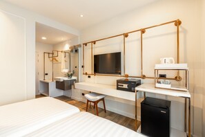 Deluxe Twin | Tallelokero huoneessa, yksilöllisesti sisustettu