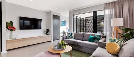 Flat-screen TV, video games, Netflix, streaming services