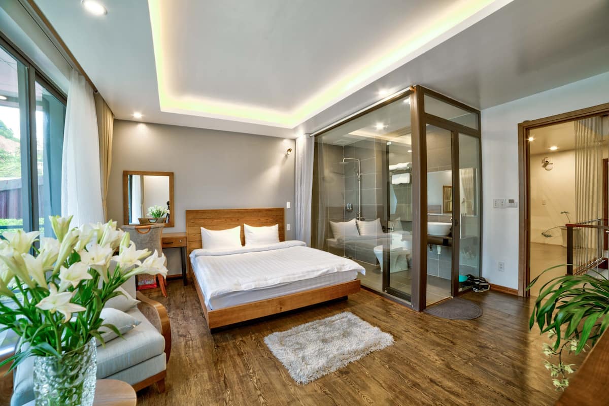 Habitación doble Deluxe | Área de sala de estar