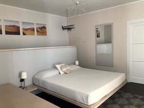 Habitación Confort doble, 1 habitación, en la zona del jardín (Aeroplanino) | Ropa de cama hipoalergénica y edredones de plumas