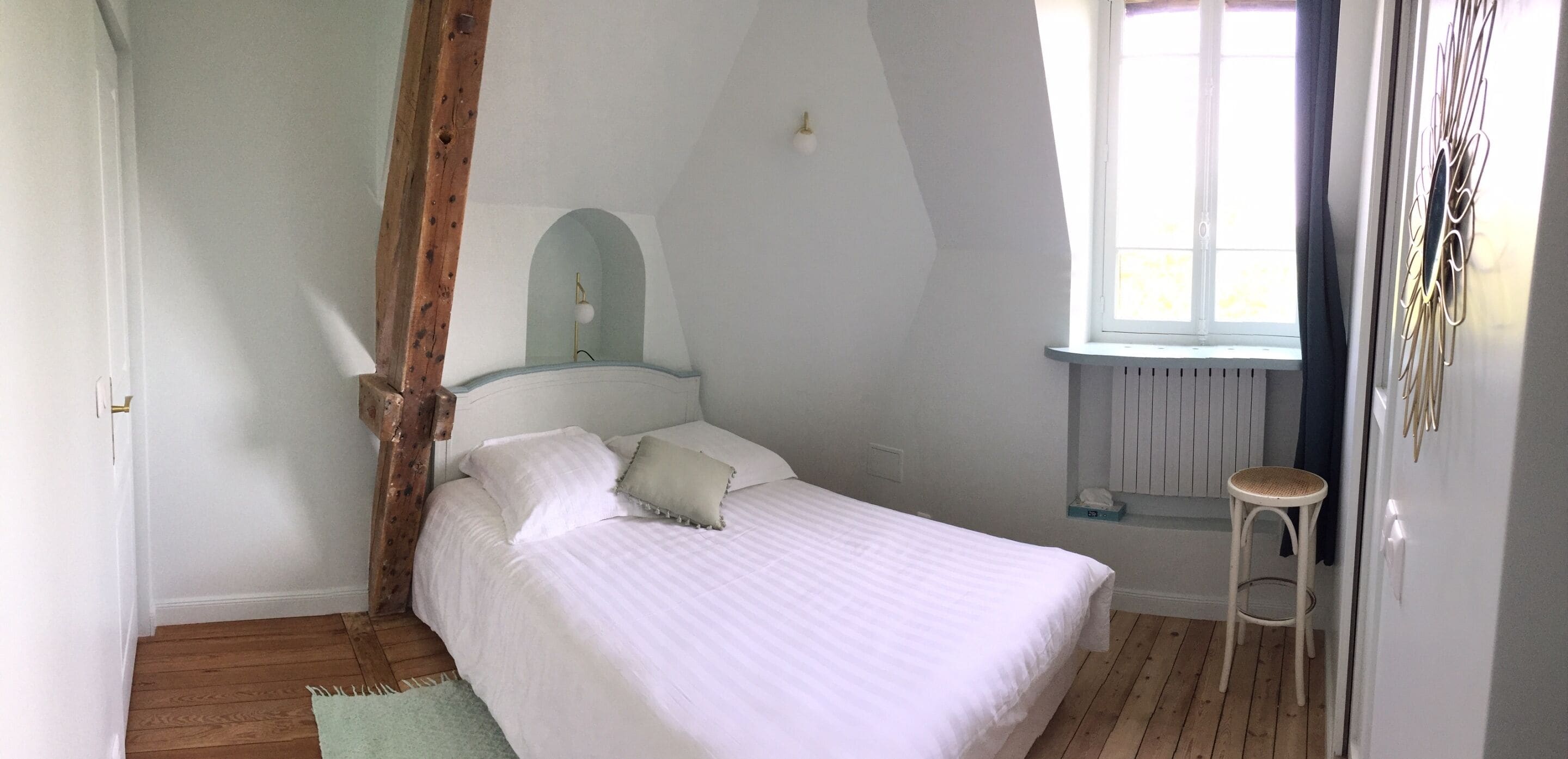 Individually decorated, laptop workspace, free wired internet