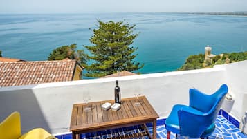 Superior-Doppelzimmer, 1 Queen-Bett, Terrasse, Meerblick | Ausblick vom Zimmer