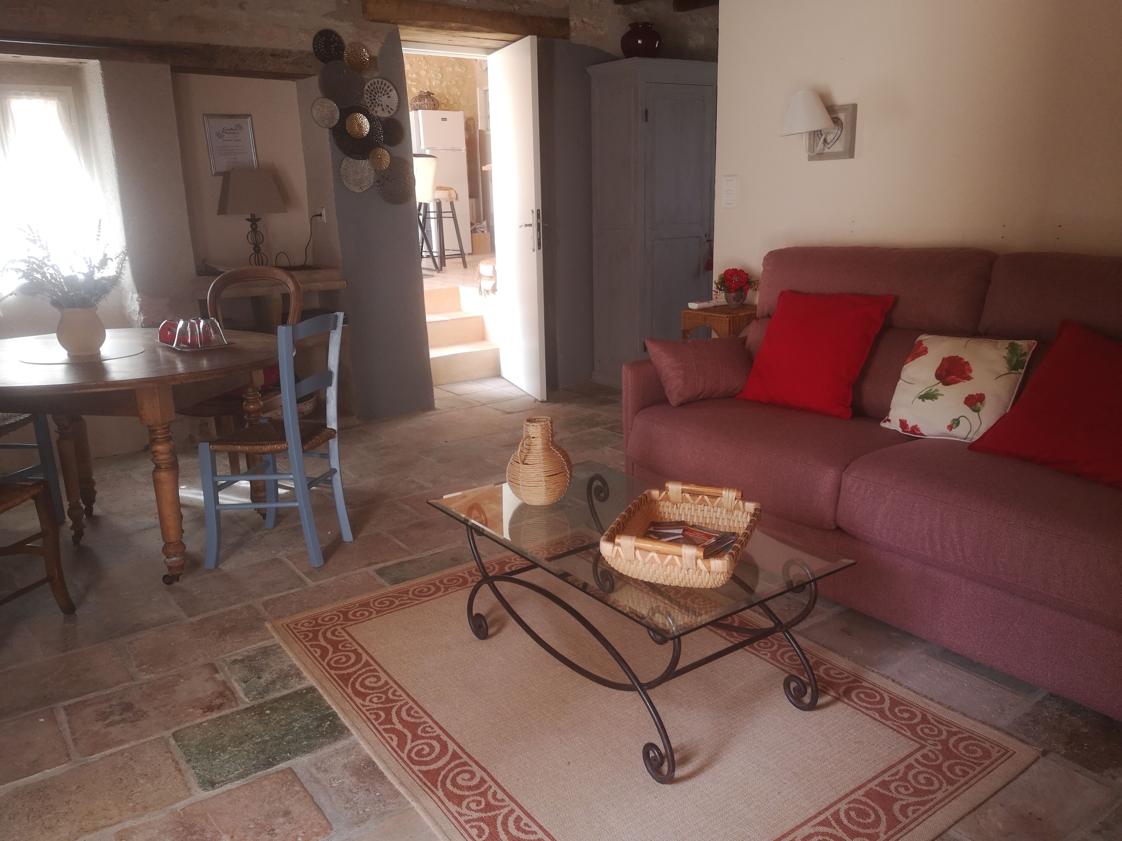Quarto casal tradicional, no piso térreo (Coquelicot) | Área de estar