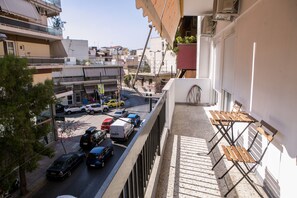 Deluxe-lejlighed - 2 soveværelser - balkon - byudsigt | Udsigt fra værelset