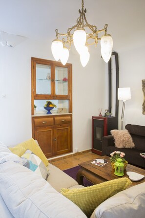 TV connectée, cheminée