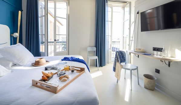 1 Schlafzimmer, hochwertige Bettwaren, kostenlose Minibar, Zimmersafe