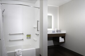 Free toiletries, hair dryer, towels, soap