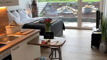 1 Schlafzimmer, BĂŒgeleisen/BĂŒgelbrett, Reisekinderbett, kostenloses WLAN