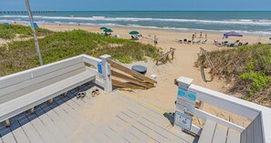 Vlak bij het strand