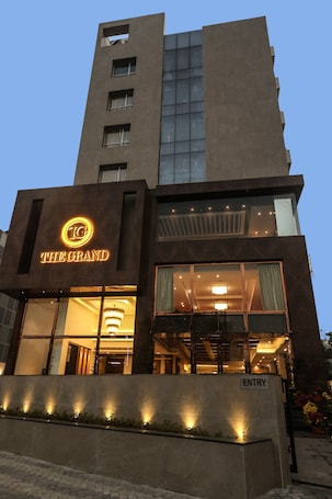 Front of property – evening/night. The Grand Asansol