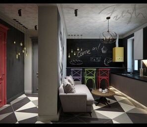 Lobby sitting area - Central Hostel (Kharkiv)