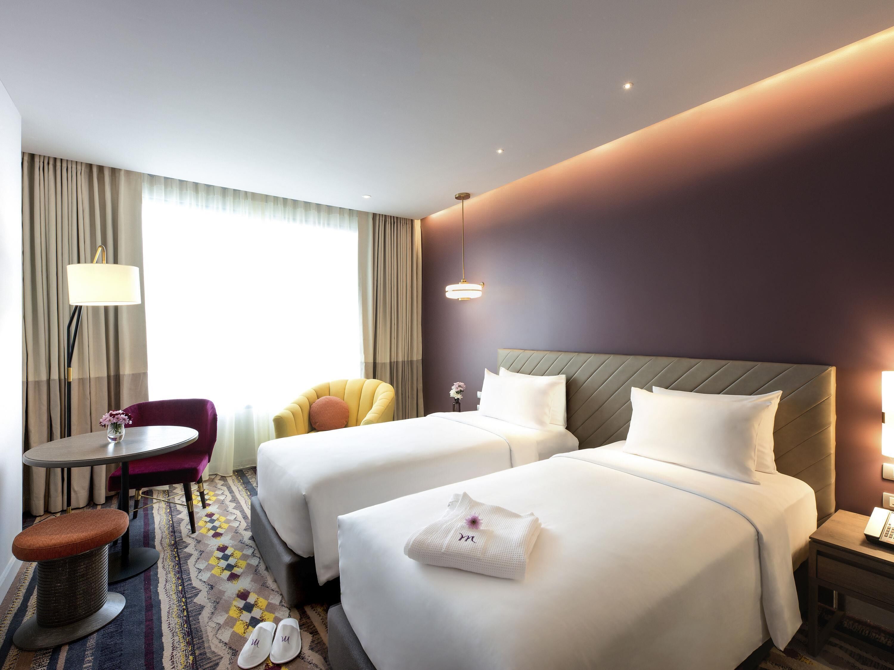 Chambre Deluxe, 2 lits une place, vue ville