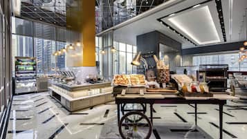 Daily buffet breakfast for a fee