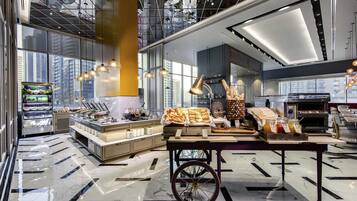 Daily buffet breakfast for a fee