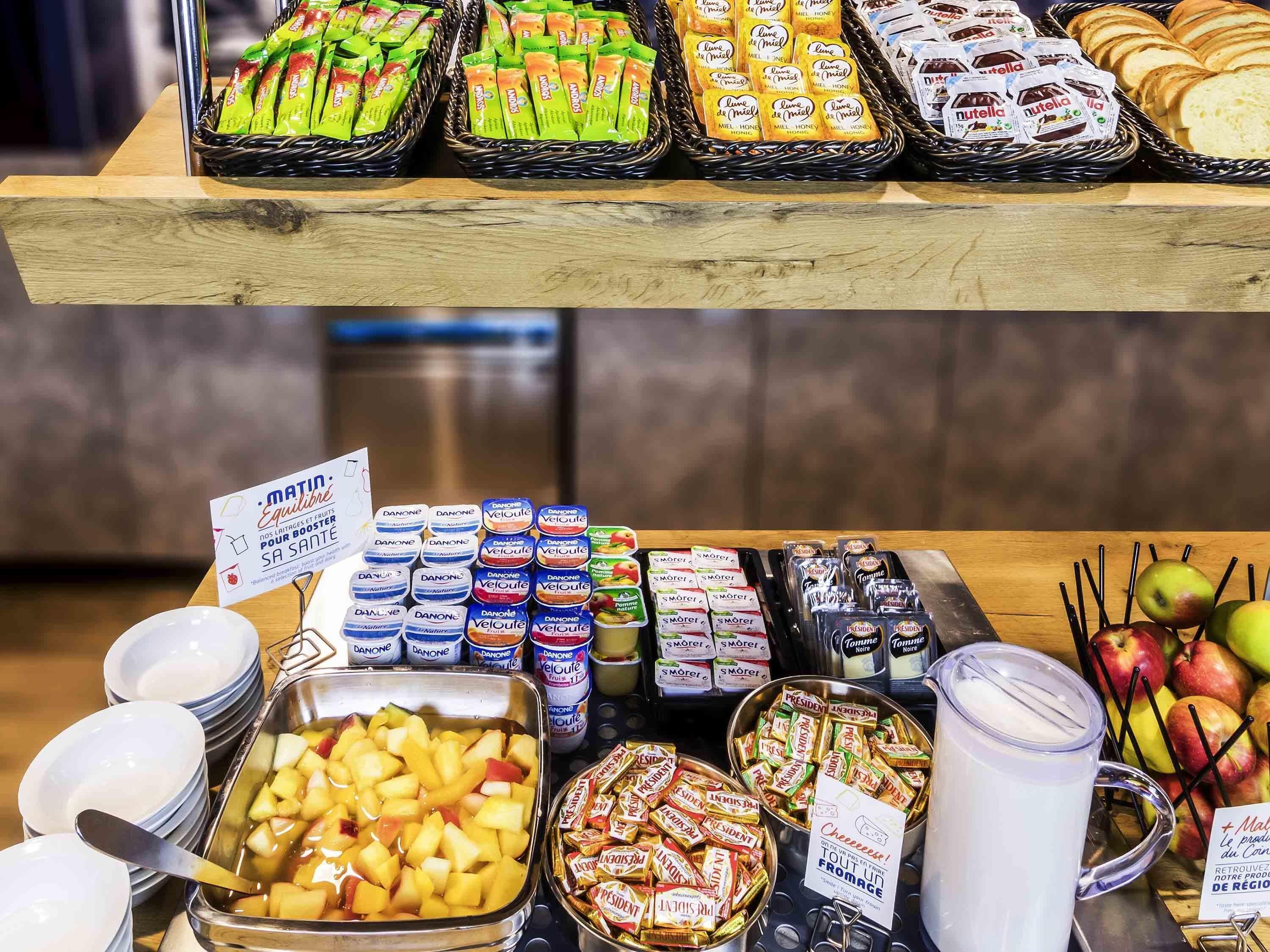 daily buffet breakfast (eur 9 per person)