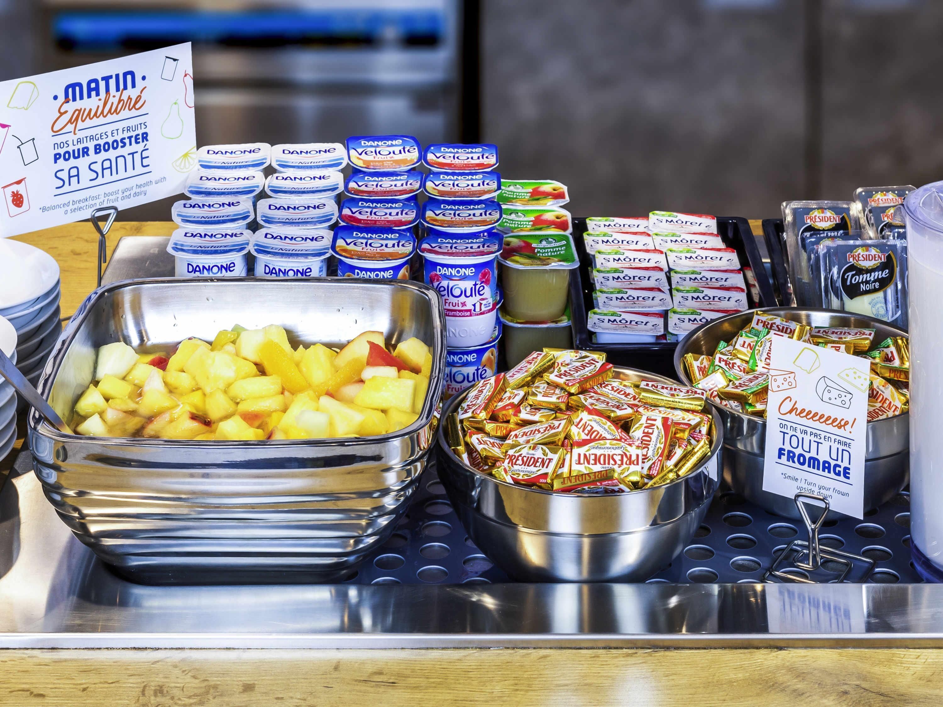 daily buffet breakfast (eur 9 per person)