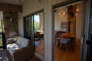 TV, fireplace, video library, offices