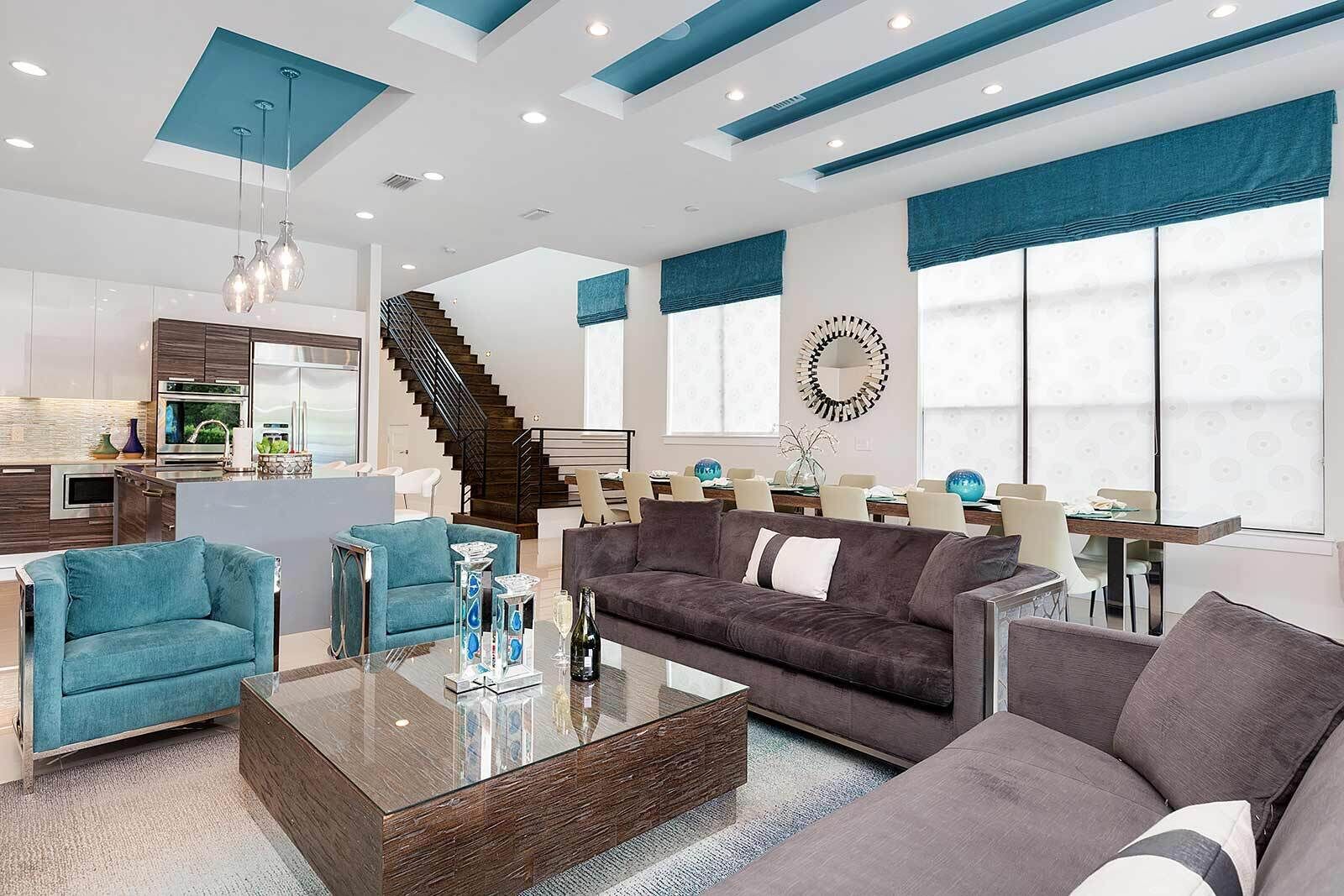 Smart TV, chimenea, videojuegos, reproductor de DVD