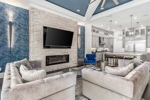 TV, video games, DVD player, table football