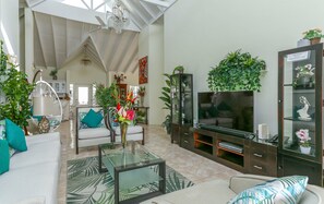 Télévision, lecteur de DVD, chaîne hi-fi