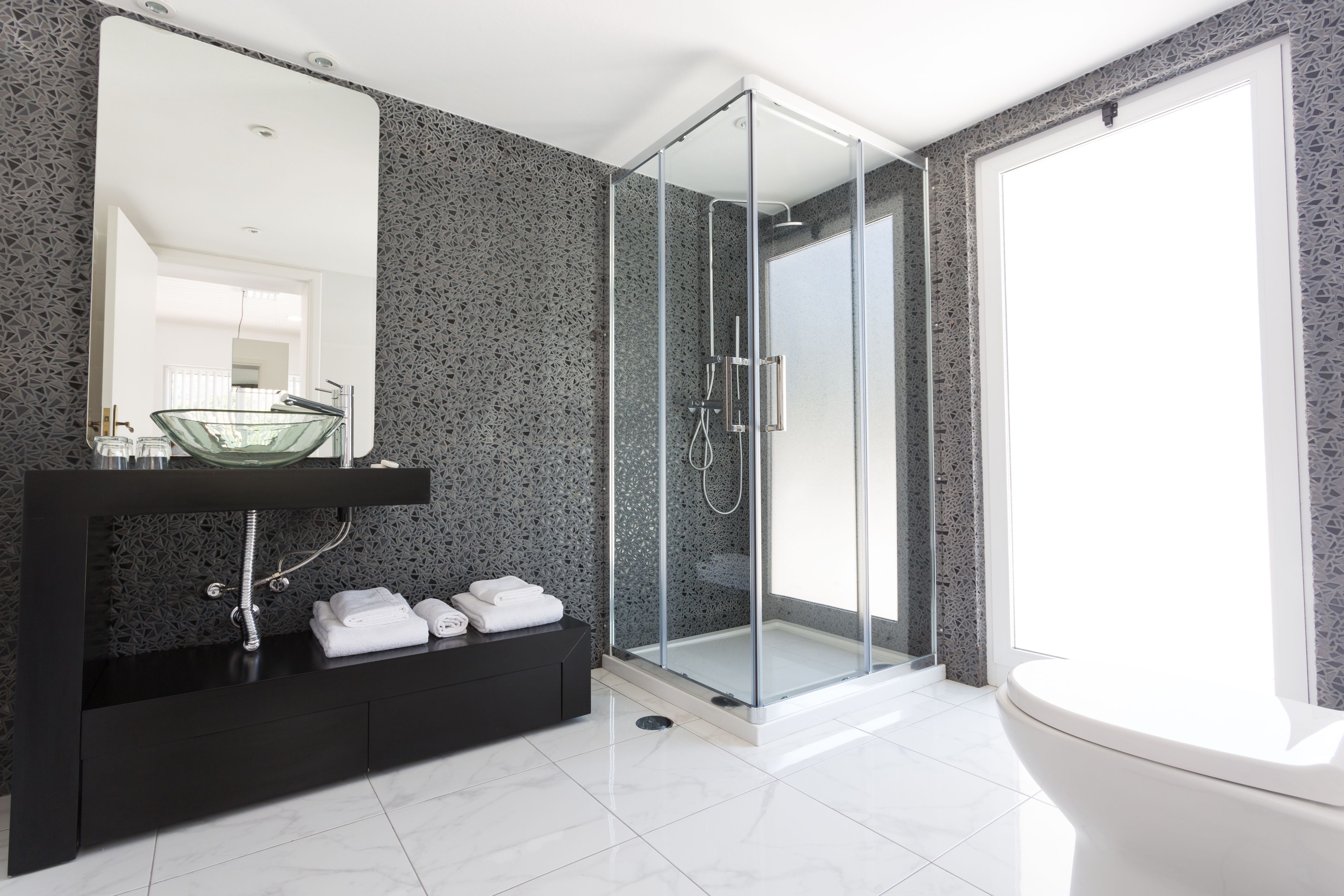 Panoramic Apartment, 1 Bedroom, Pool Access, Sea View (3) | Bathroom | Hair dryer, towels, soap, shampoo