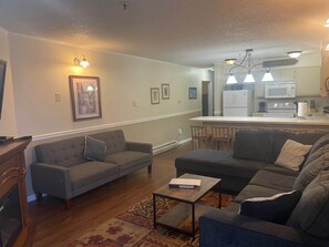 TV, fireplace, DVD player