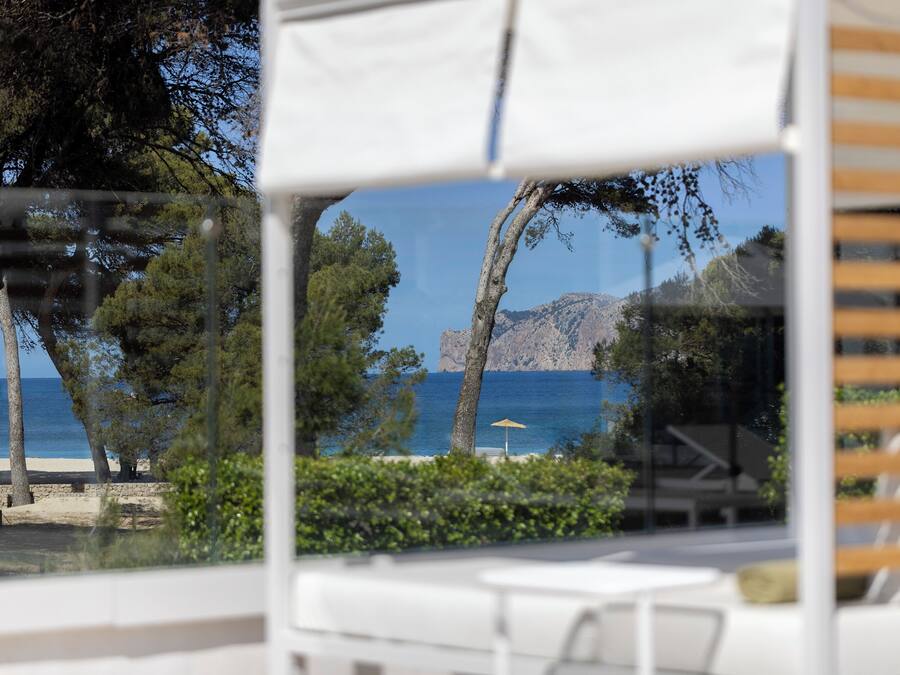 Vue depuis lâhĂ©bergement