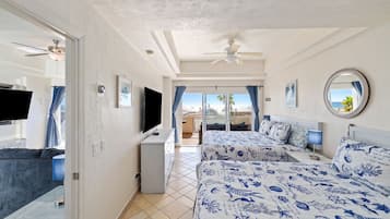 2 chambres, coffres-forts dans les chambres, fer et planche Ă repasser