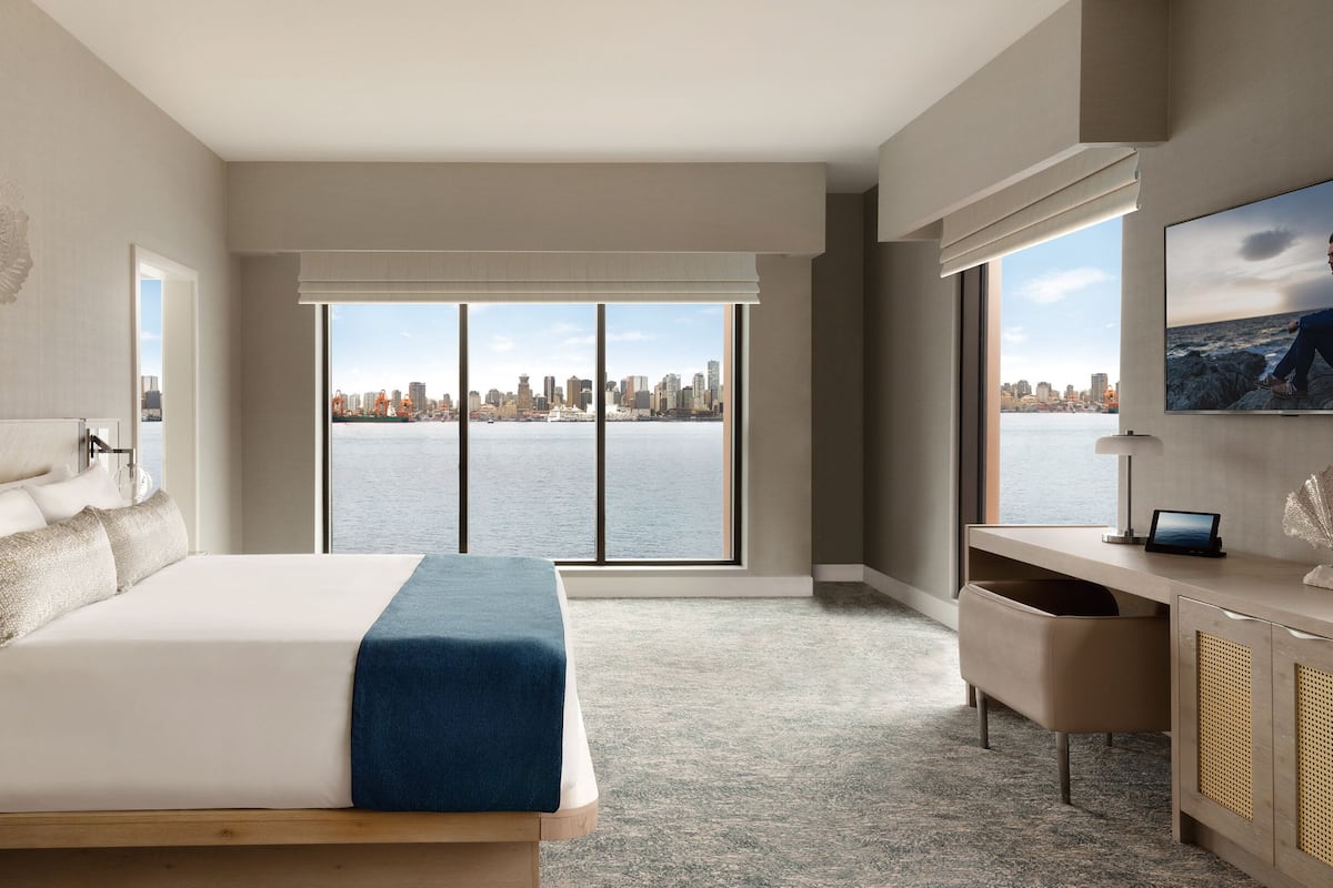 Premium bedding, down duvets, pillow-top beds, in-room safe