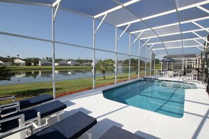 Pool - Large 5 bed Villa With South Facing Pool Overlooking Water (Davenport)