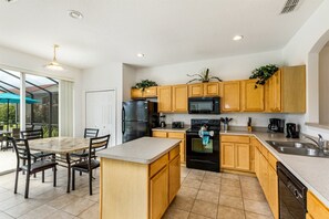 Stovetop, dishwasher, toaster, high chair