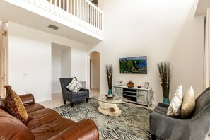 House | Living room | TV - Stunning 5 bed Villa With South Facing Pool and spa With no Immediate Rear Neighbours - 455 (Davenport)